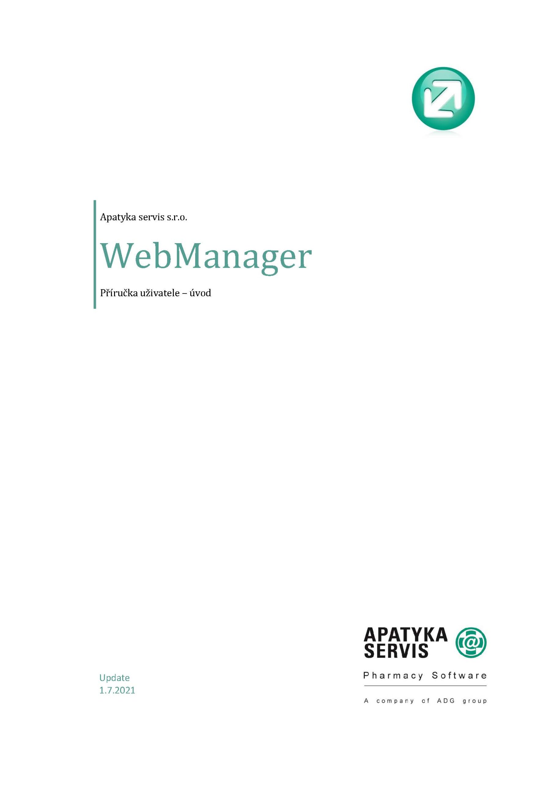 Uživatelská příručka WebManager 4000
